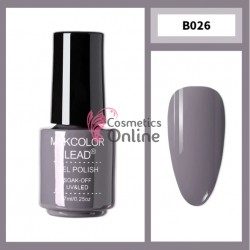 Oja Semipermanenta MSKCOLOR LEAD Soak Off UV/LED Cod 026 Sepia + 1 Pigment oglinda Cadou